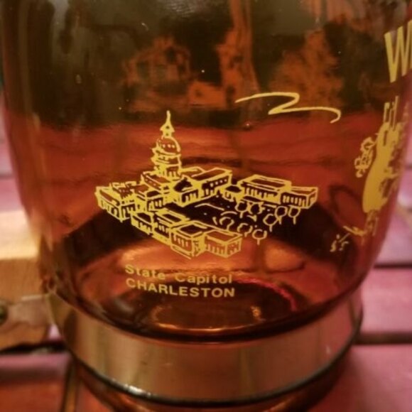 Vintage 1970s West Virginia Almost Heaven Souvenir Mug Wooden Anchor Handle - Picture 7 of 11